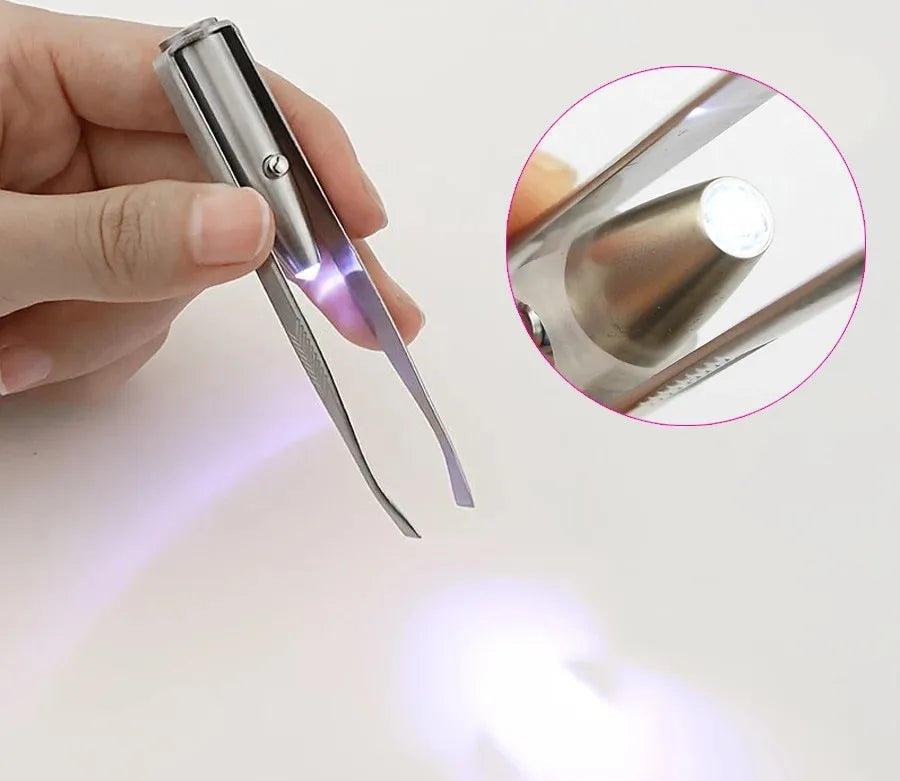 Pince à Épiler LED – Précision & Visibilité Parfaite