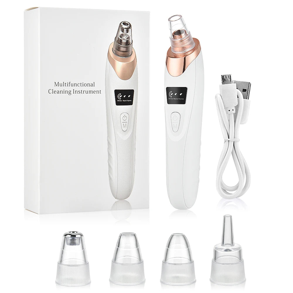 Aspirateur Points Noirs Pro – 5 Têtes & 3 Niveaux d’Aspiration